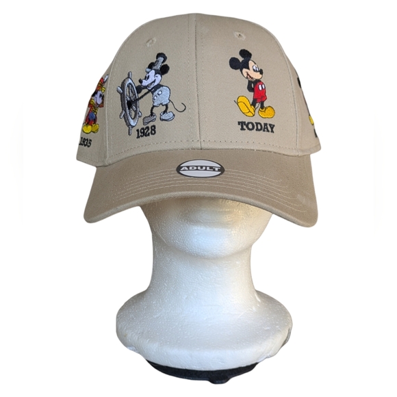 Mickey Mouse Through The Years Disney Baseball Hat / Cap Collectors Edition RARE - Picture 1 of 12